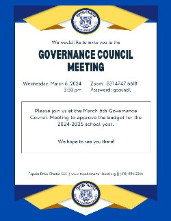 Topeka Drive Governance Council Meeting Flyer